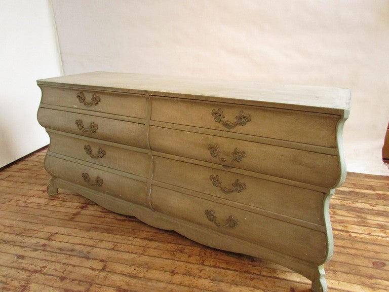 French Country Style Large Painted Chest of Drawers at 1stDibs