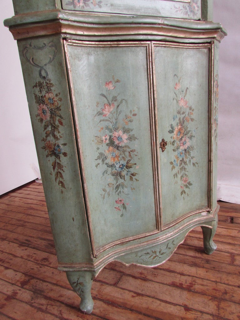 Antique Italian Painted Corner For Sale at 1stDibs