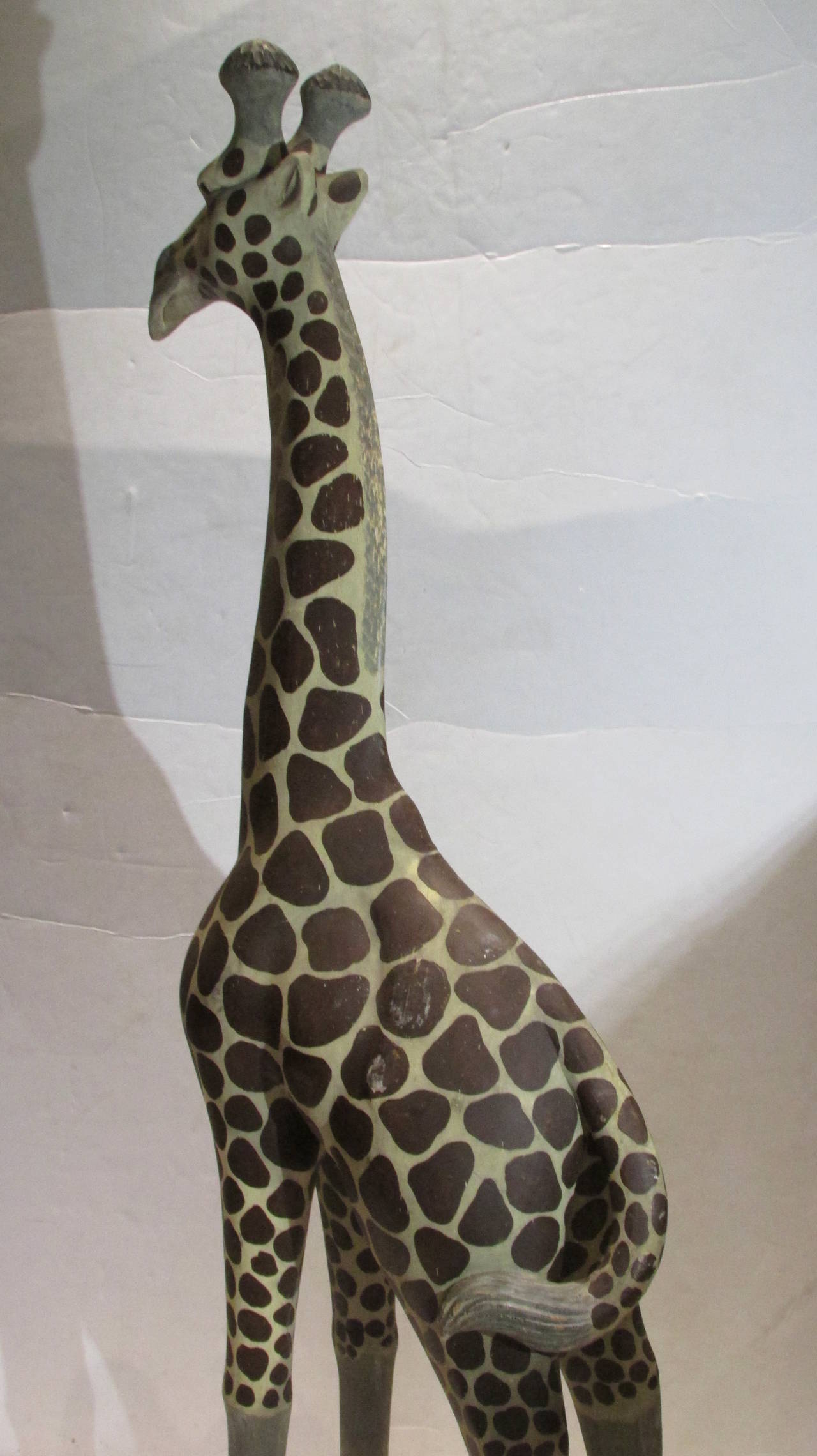 Large Wood Carved Giraffe For Sale at 1stDibs giraffe wood carving, 6
