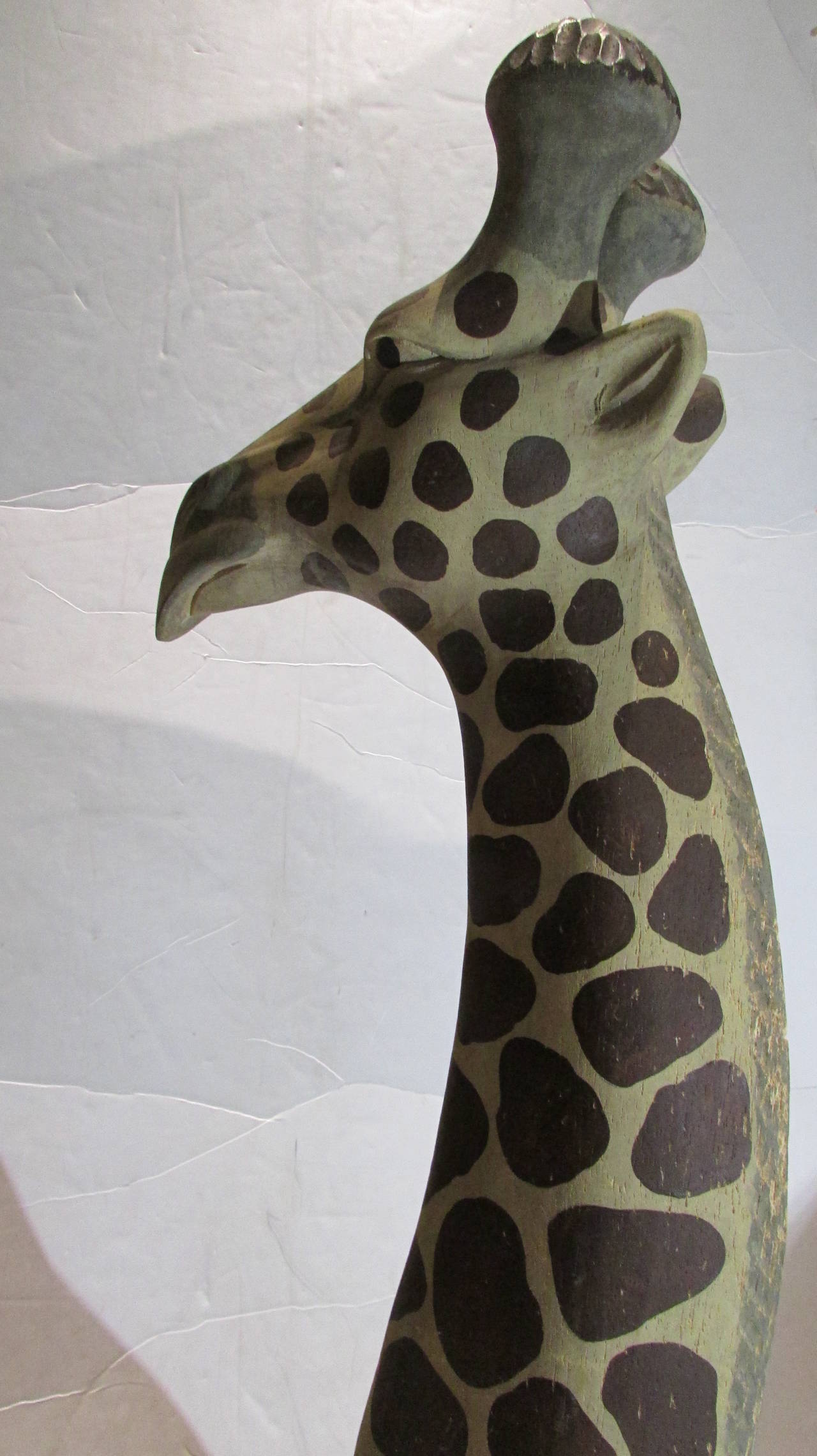 Large Wood Carved Giraffe For Sale at 1stDibs giraffe wood carving, 6