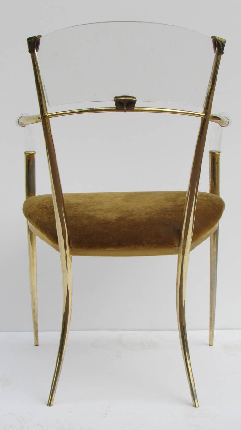Very Rare Pair of Lucite Chairs at 1stDibs