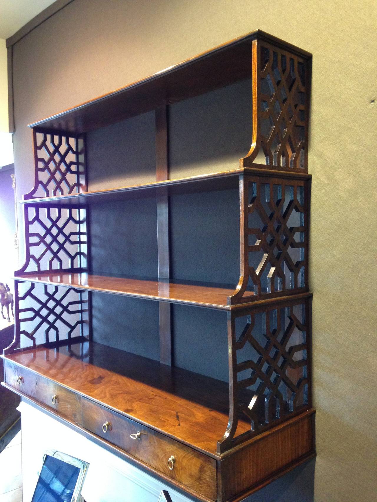 Antiques hanging wall shelves at 1stDibs antique hanging shelves