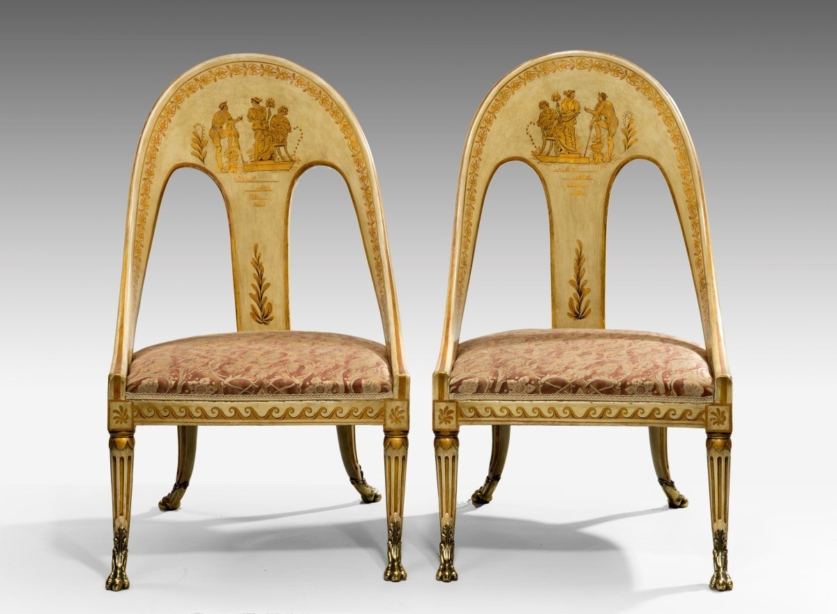 Pair of Antique Roman Style Chairs For Sale at 1stDibs antique roman