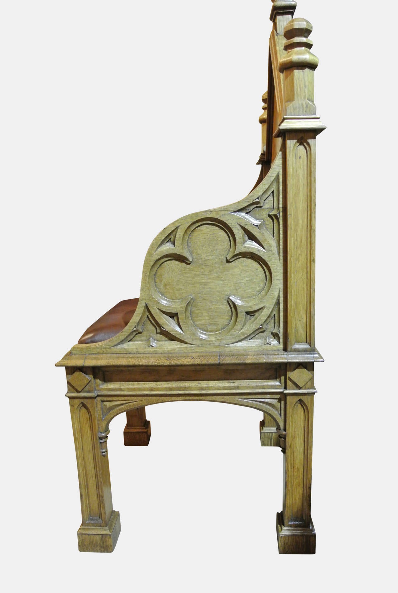Pair of Gothic Throne Chairs For Sale at 1stDibs