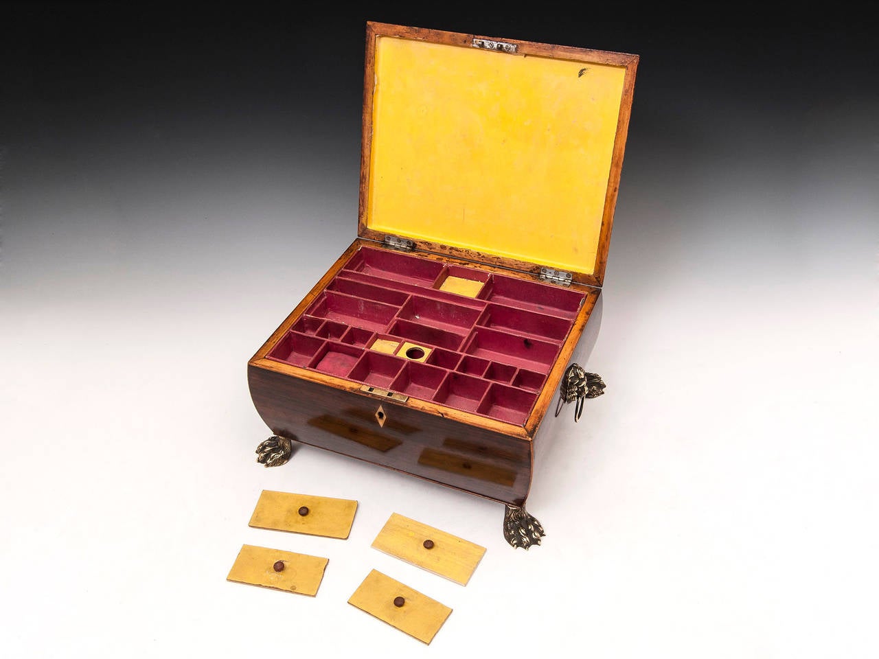 Rosewood Sewing Box For Sale at 1stdibs