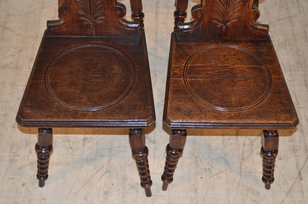 19th Century Set of Four English Cottage Chairs at 1stDibs