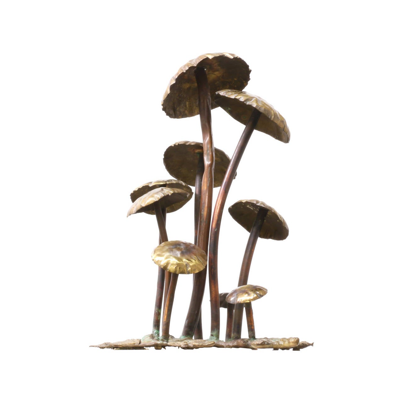 Vintage Metal Mushroom Sculpture at 1stdibs