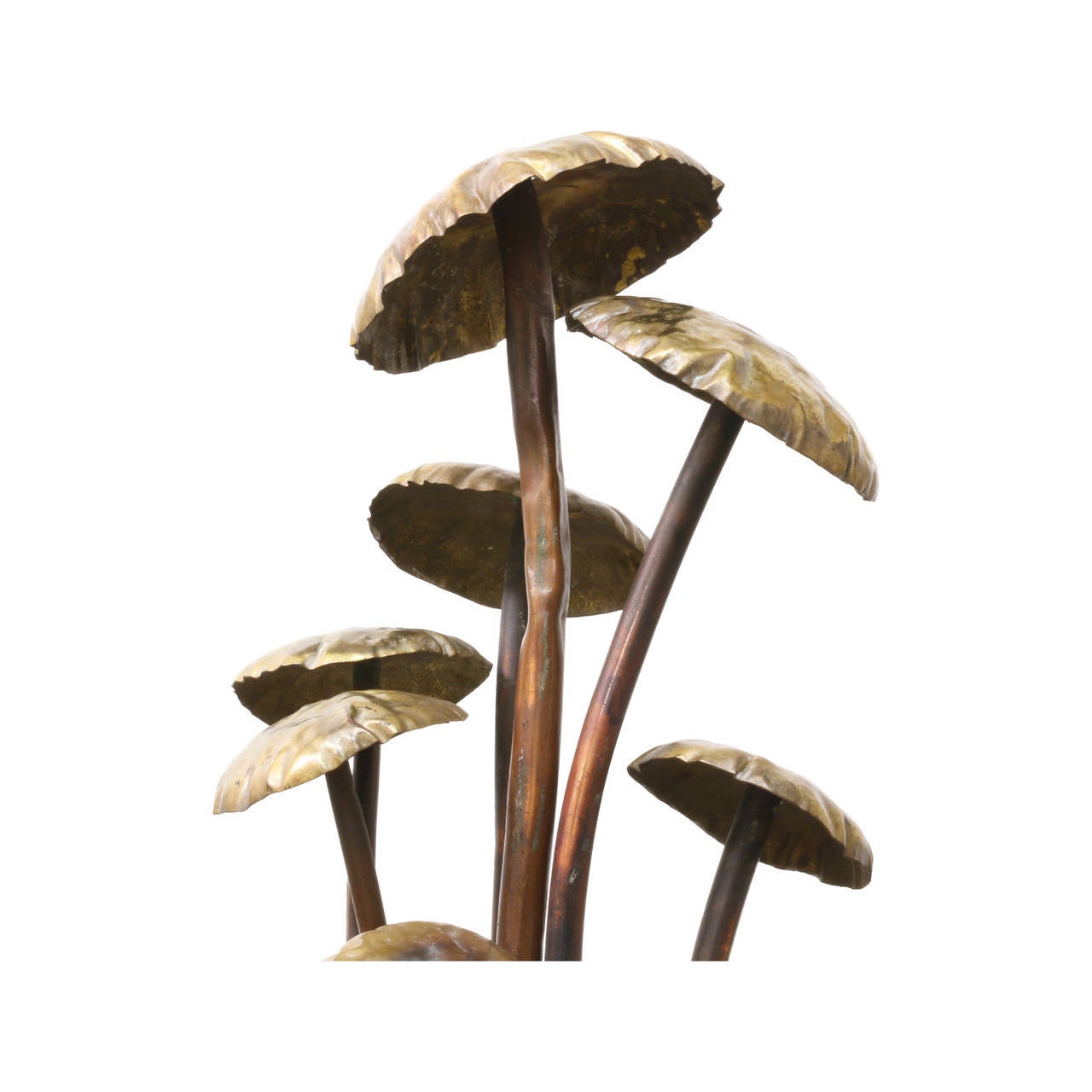 Vintage Metal Mushroom Sculpture at 1stdibs