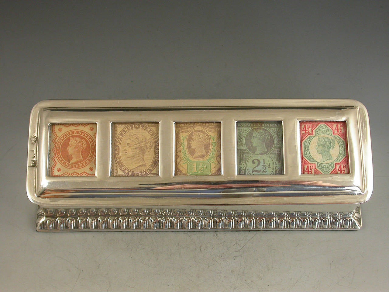 Rare Victorian Antique Silver, Stamp Box at 1stdibs