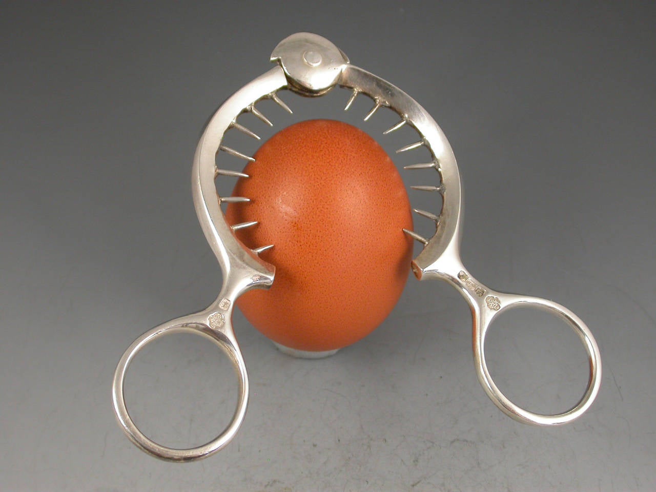 V Silver Egg Toppers at 1stDibs antique egg topper, egg topper cutter antique, egg