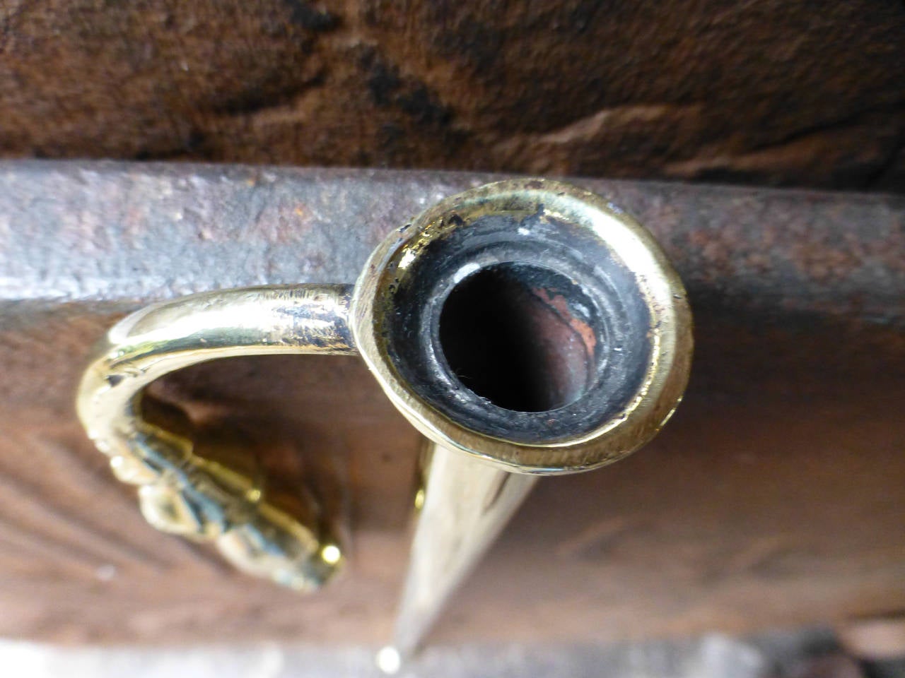 19th Century Polished Brass Fireplace Blow Pipe at 1stDibs fireplace