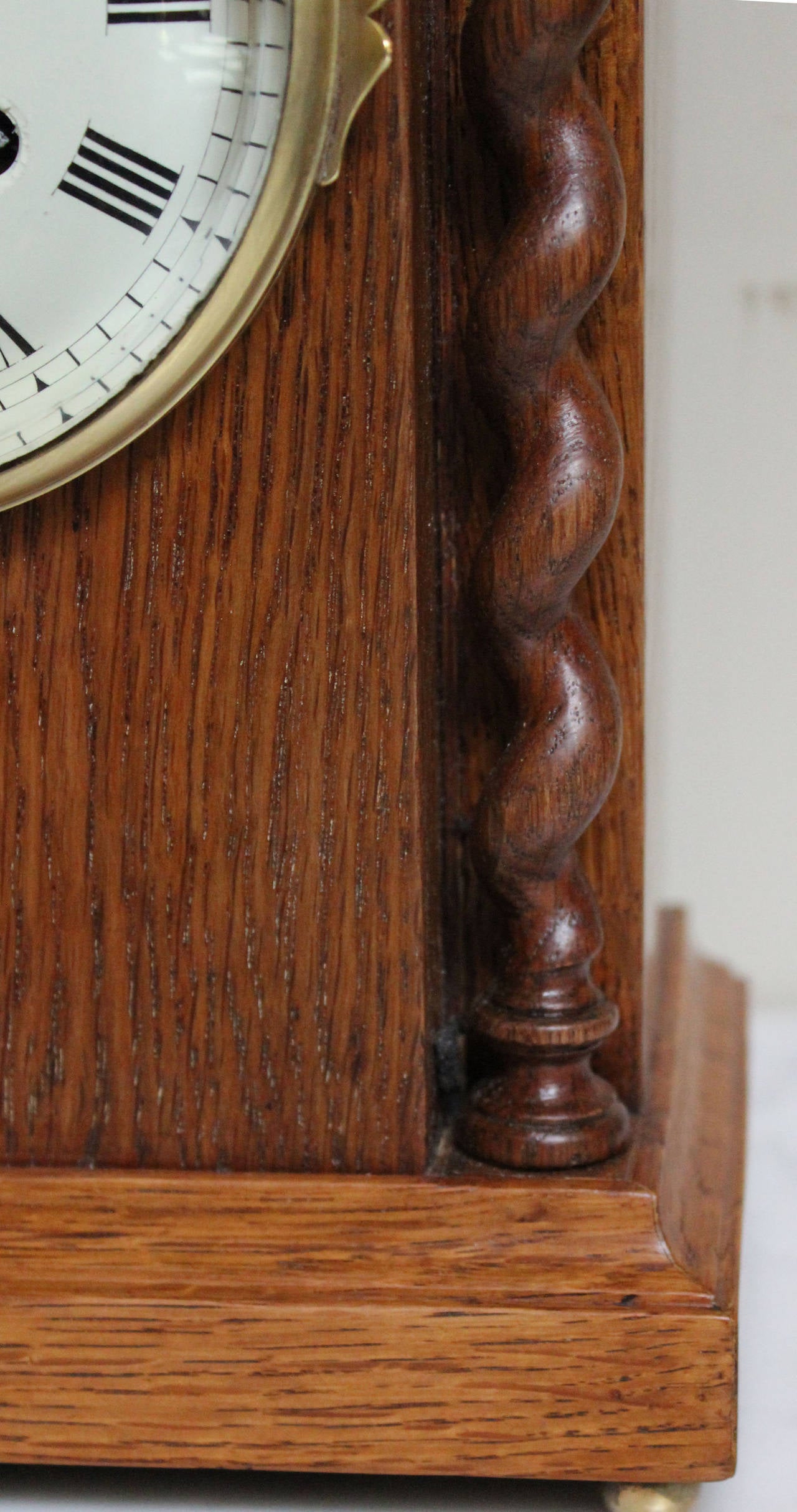 Light Oak Mantel Clock For Sale at 1stDibs