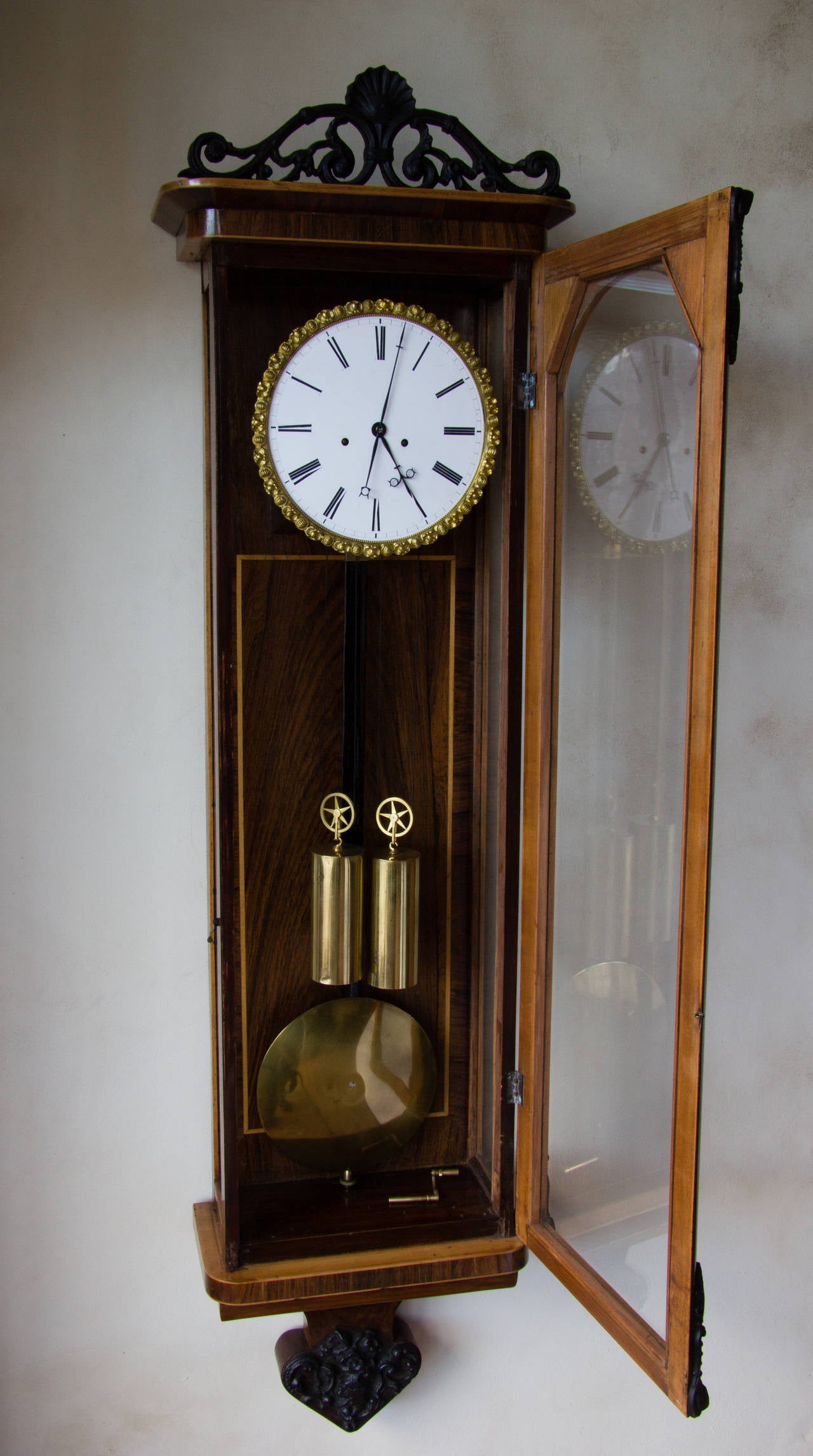 Biedermeier Vienna regulator. For Sale at 1stDibs
