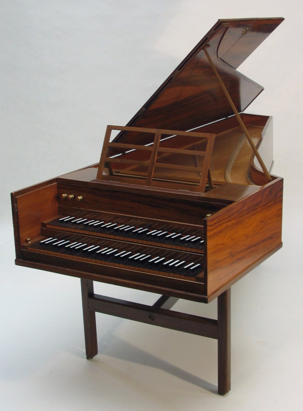 John Morley Harpsichord, English Double Manual For Sale at 1stDibs