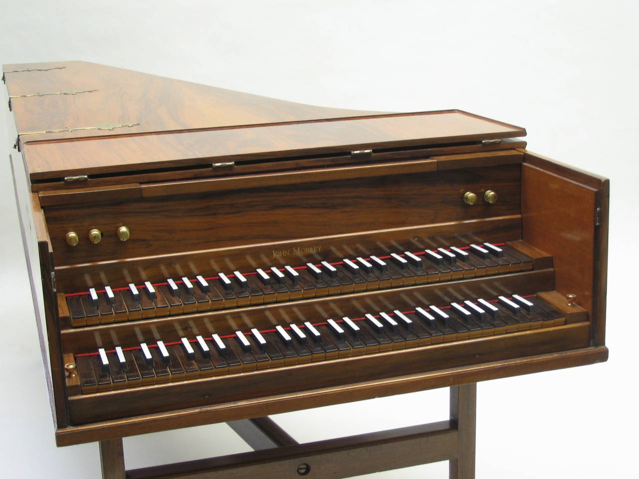 John Morley Harpsichord, English Double Manual For Sale at 1stDibs