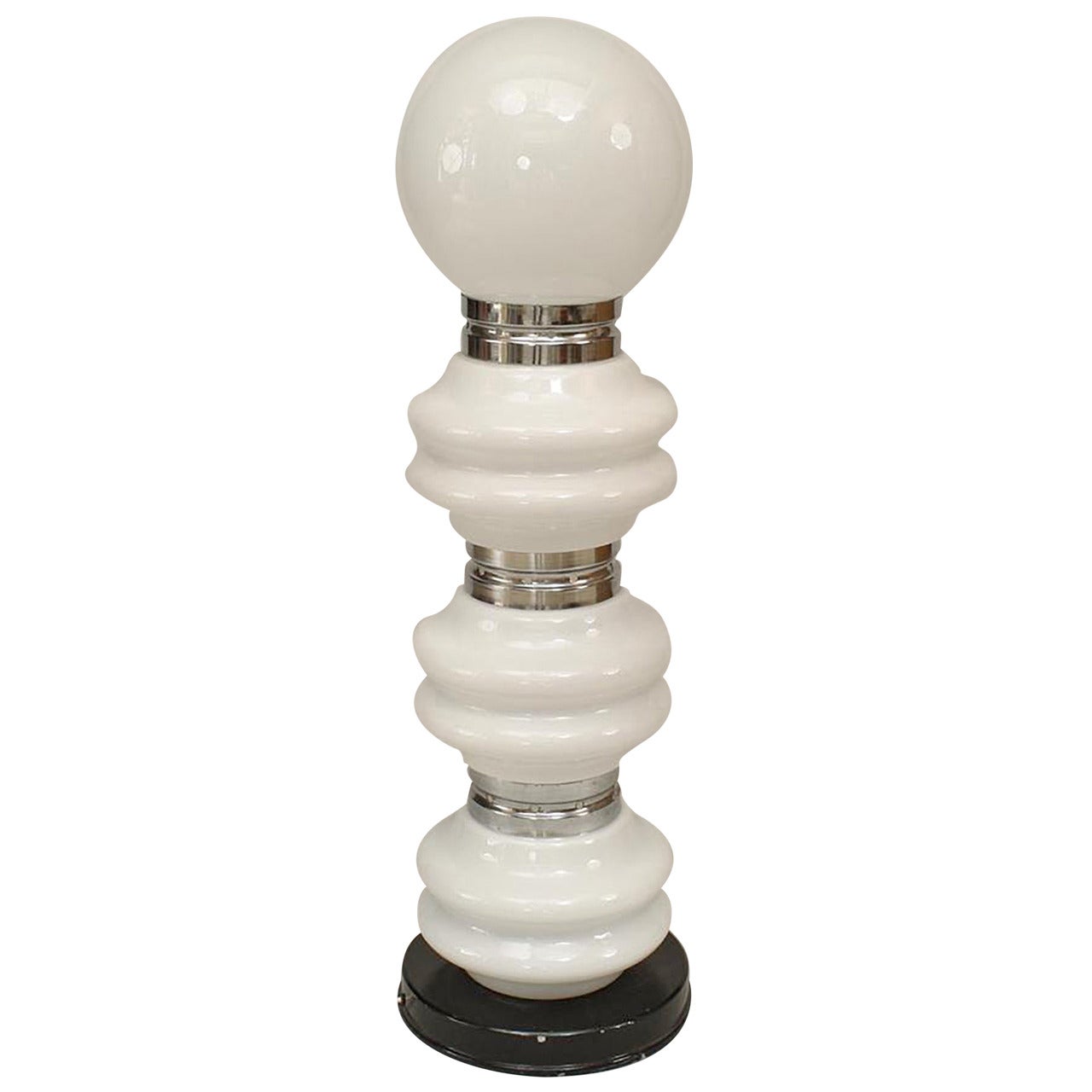 Midcentury Chrome Glass Globes Floor Lamp at 1stDibs mid century