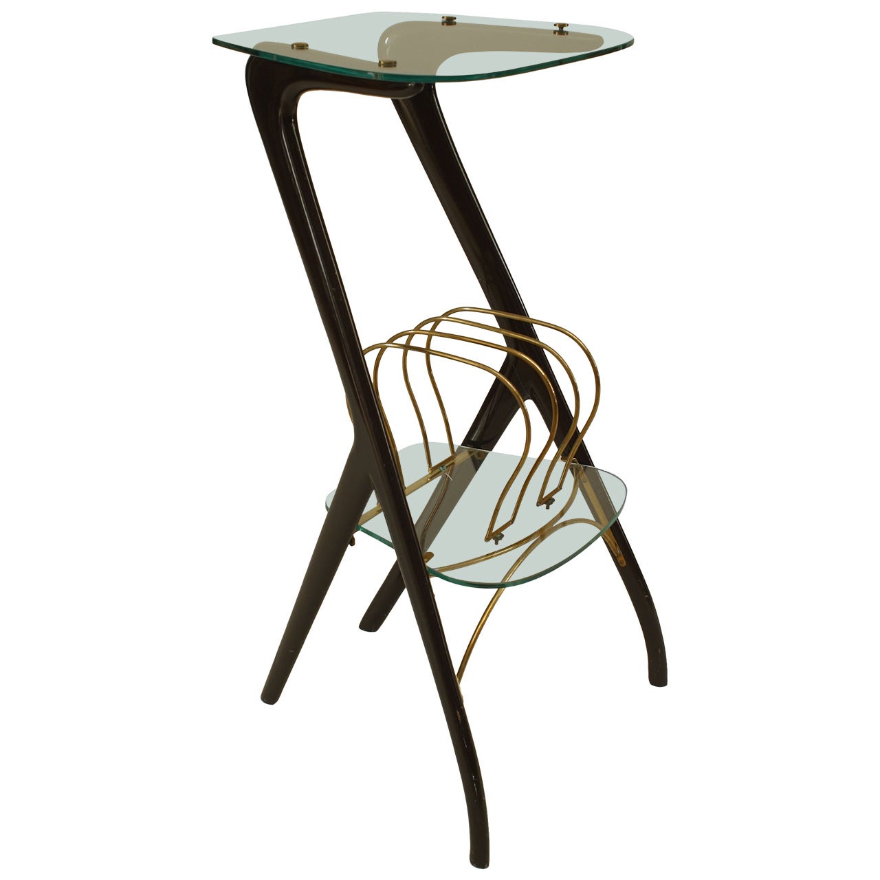 MidCentury Modern Magazine Rack or Side Table by Arthur Umanoff at