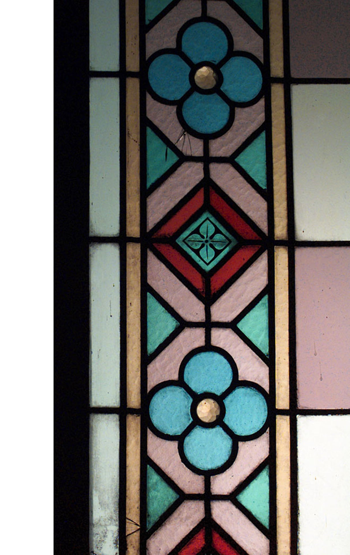 Set of 3 English Arts and Crafts Stained Glass Windows For Sale at 1stDibs