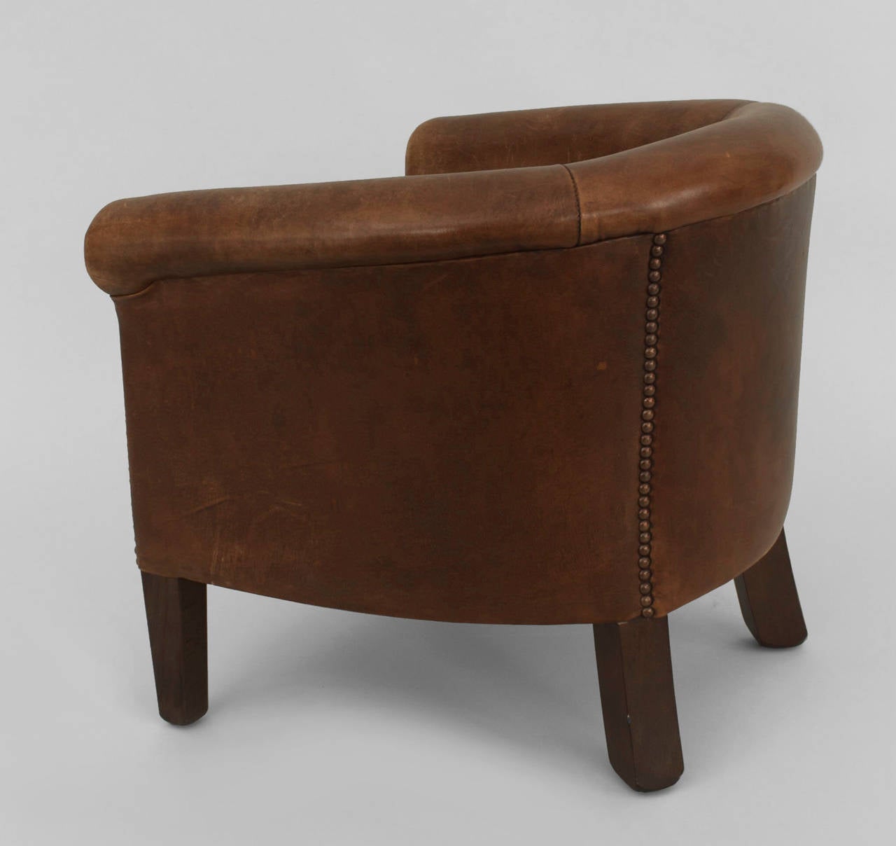 English Child Club Chair For Sale at 1stDibs round leather