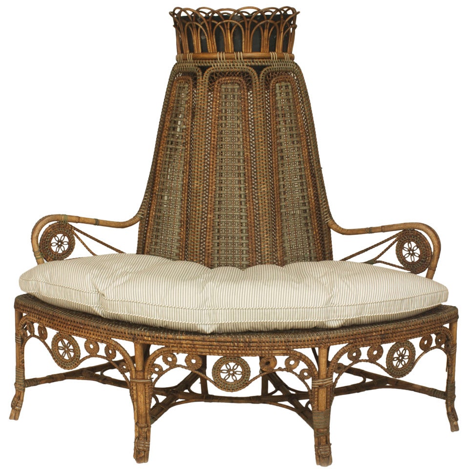 French Victorian Wicker Loveseat For Sale at 1stDibs corner loveseats