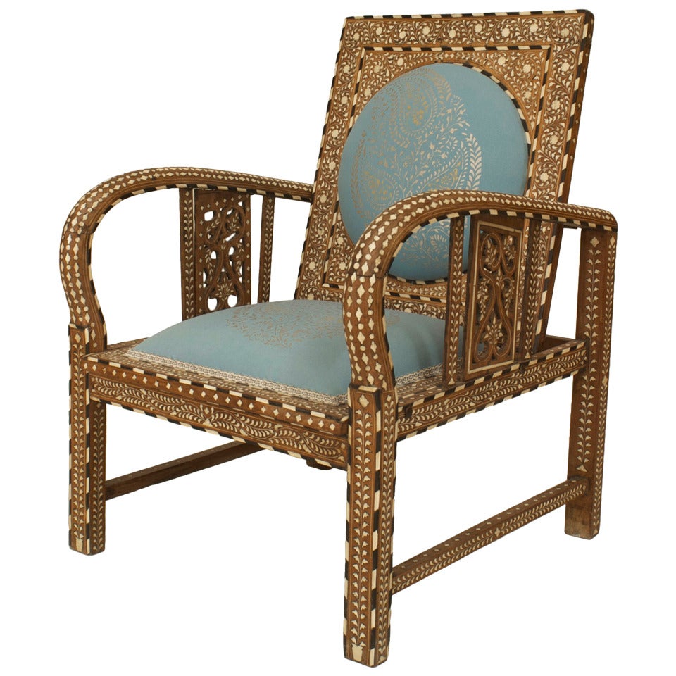 English AngloIndian Teak Arm Chair For Sale at 1stDibs anglo indian chair, indian arm chair