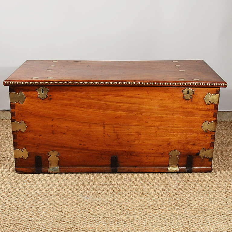 Large Early 18th Century Camphor Sea Chest For Sale at 1stDibs