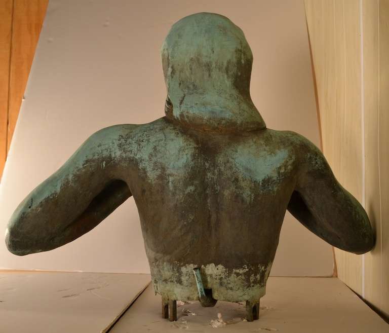 Art Deco Bronze Verdigris Fountain Head at 1stdibs