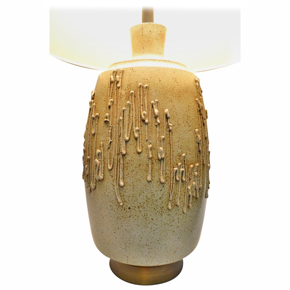 DripGlaze Stoneware Lamp by David Cressey for Architectural Pottery at