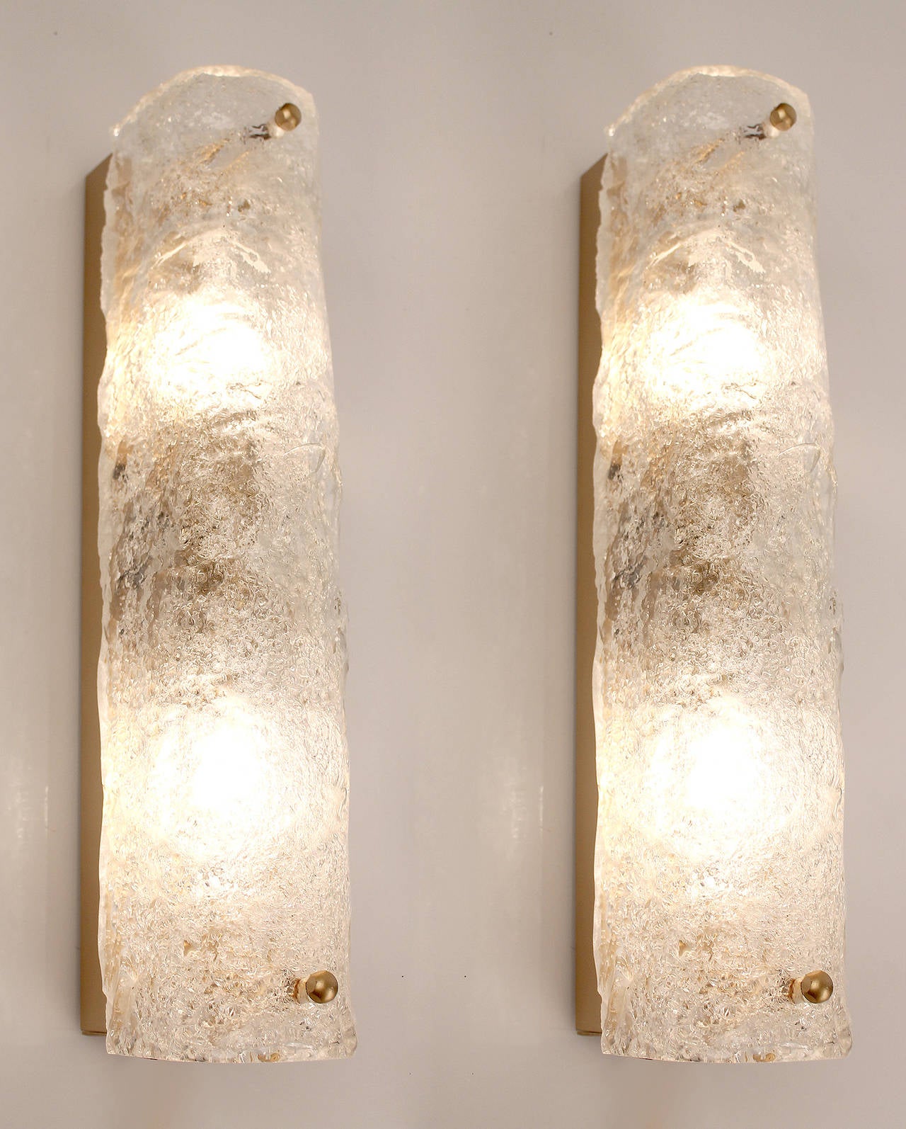 Pair of Murano Glass Vanity Mirror Sconces at 1stDibs
