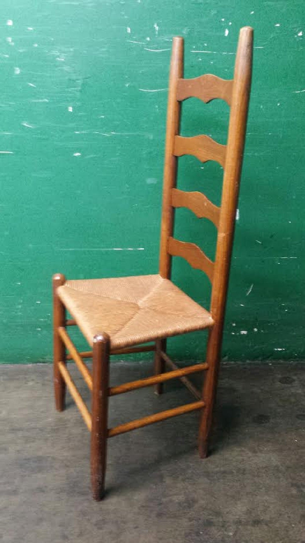 Dining Chairs, Set of Four Ladder Back Chairs For Sale at 1stDibs