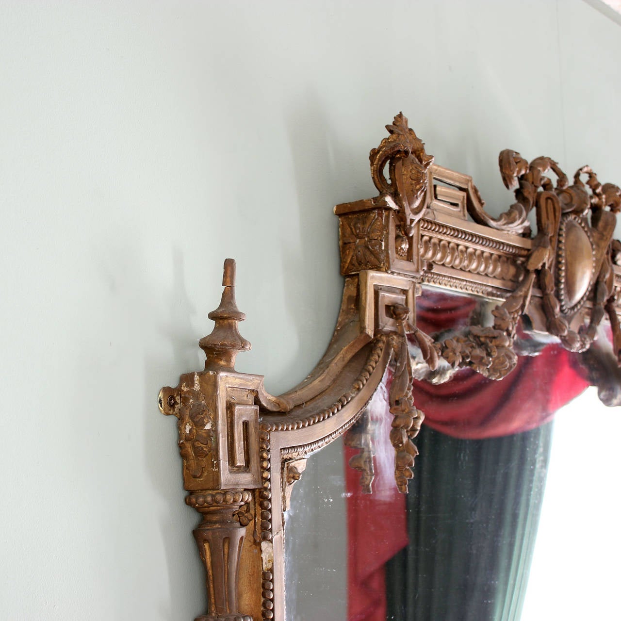 Victorian Overmantle Mirror at 1stDibs