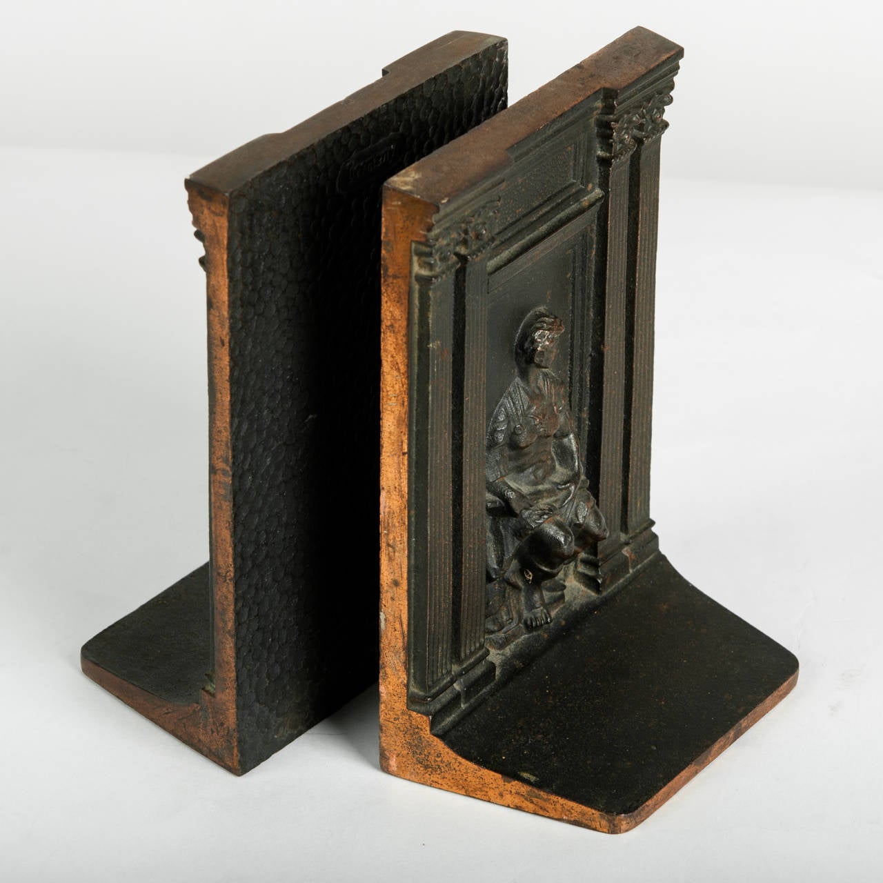 Antique Bronze Bookends at 1stDibs