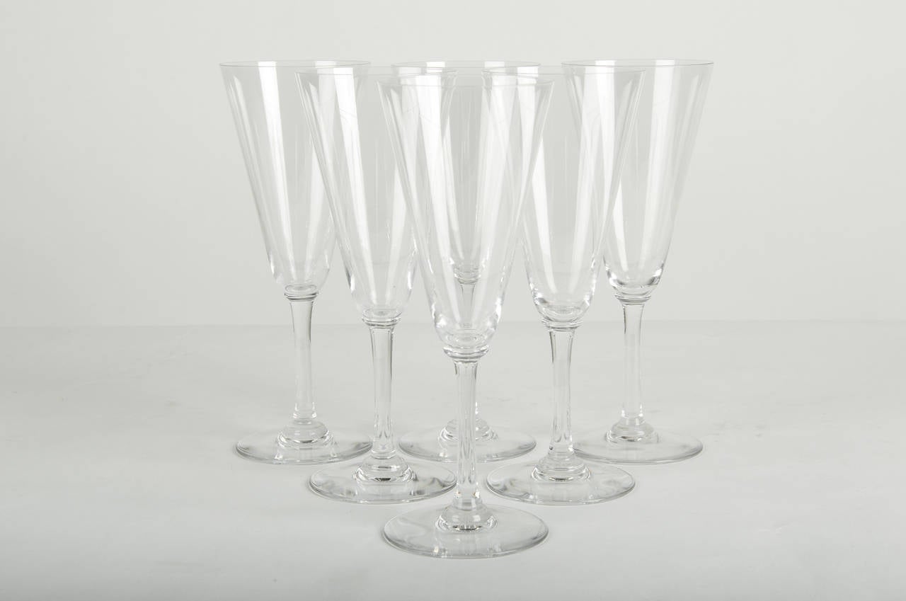 Vintage Stamped Baccarat Champagne Flute at 1stDibs vintage baccarat crystal champagne glasses