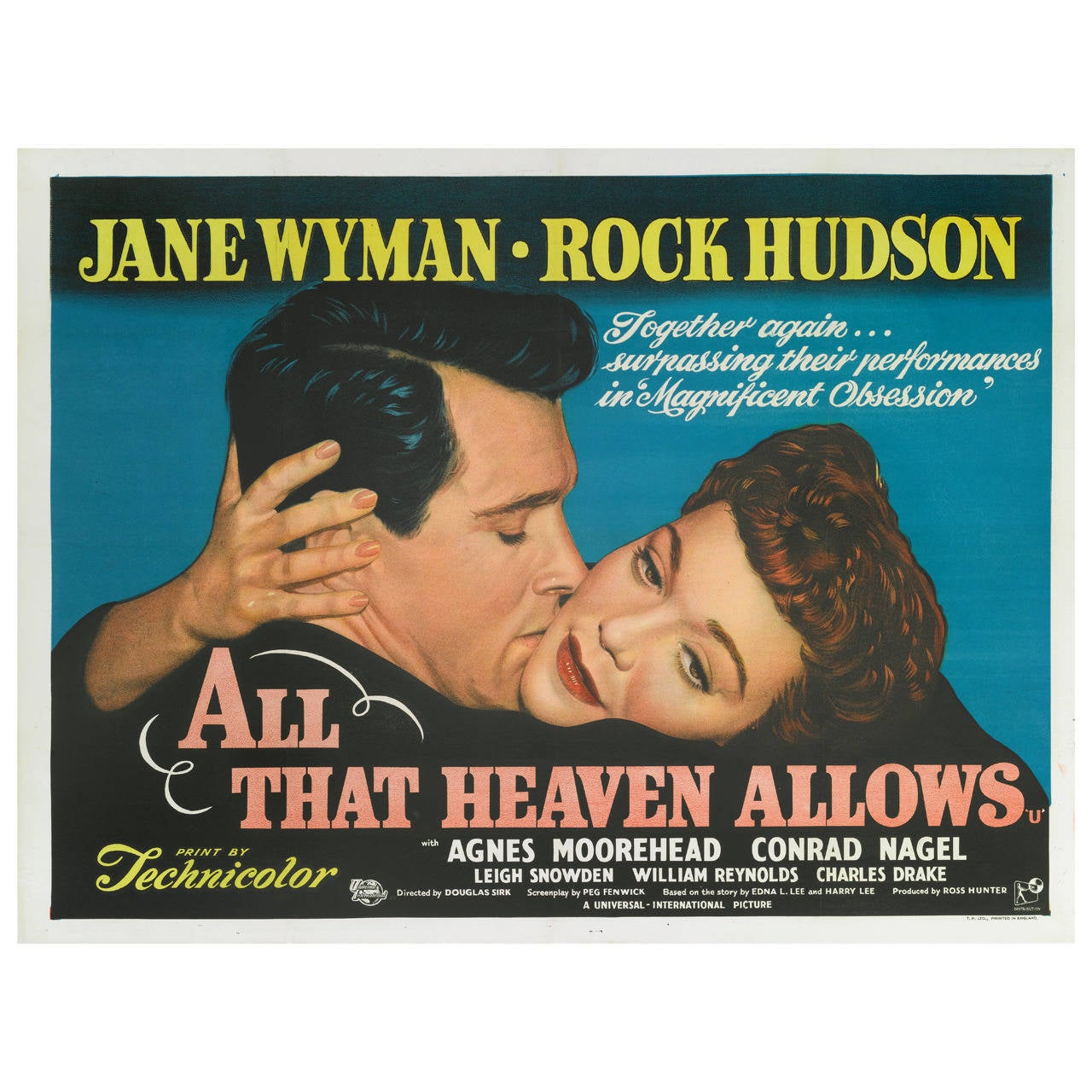 Shes All That Poster - "All That Heaven Allows," Film Poster For Sale at 1stdibs
