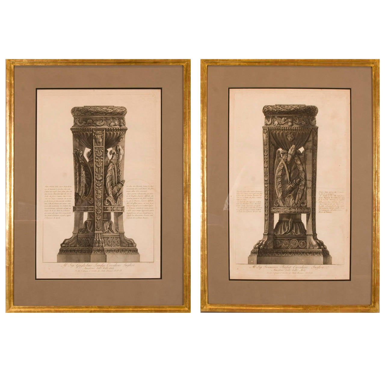 Copper Plate Engravings by Giovanni Battista Piranesi For Sale at 1stdibs