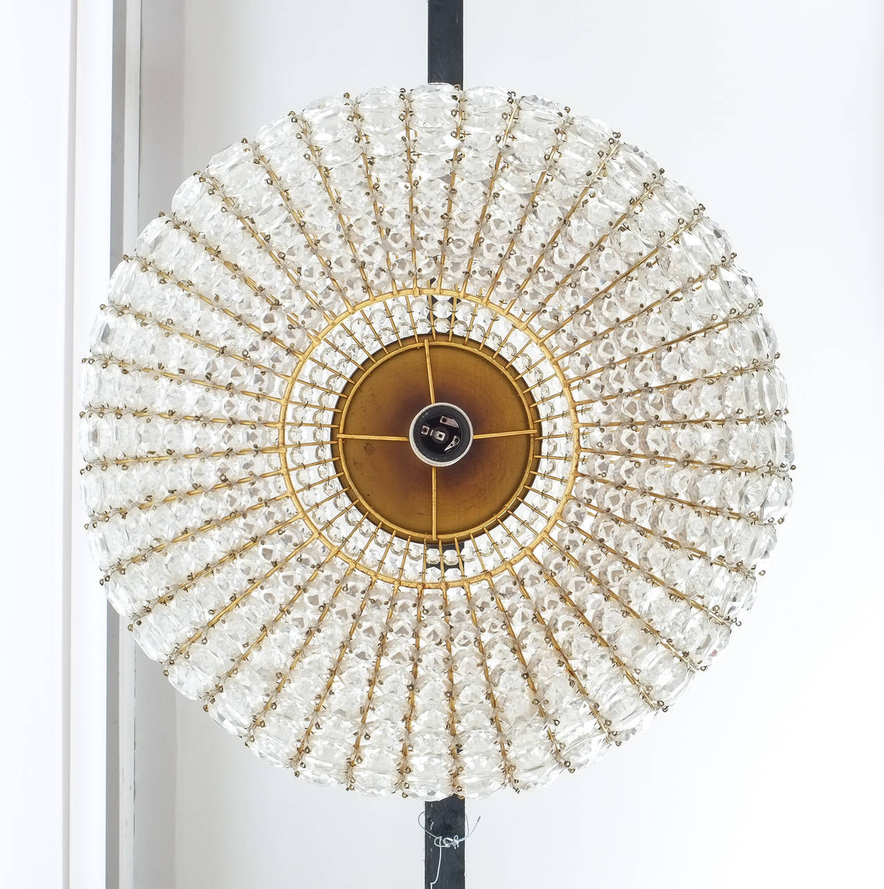 Large Ball Shaped Crystal Chandelier Austria, circa 1960 For Sale at 1stdibs