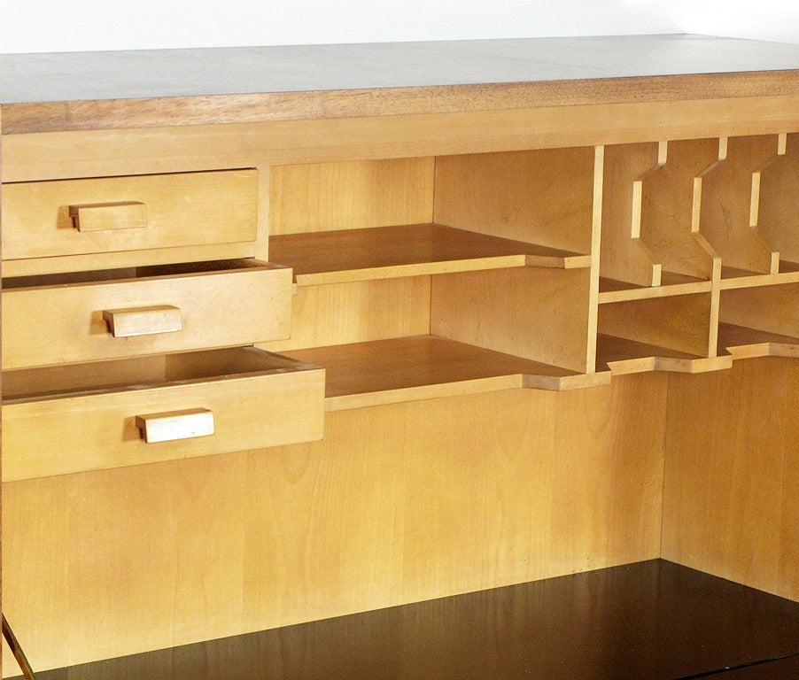1950s WallMounted Desk In Walnut at 1stDibs