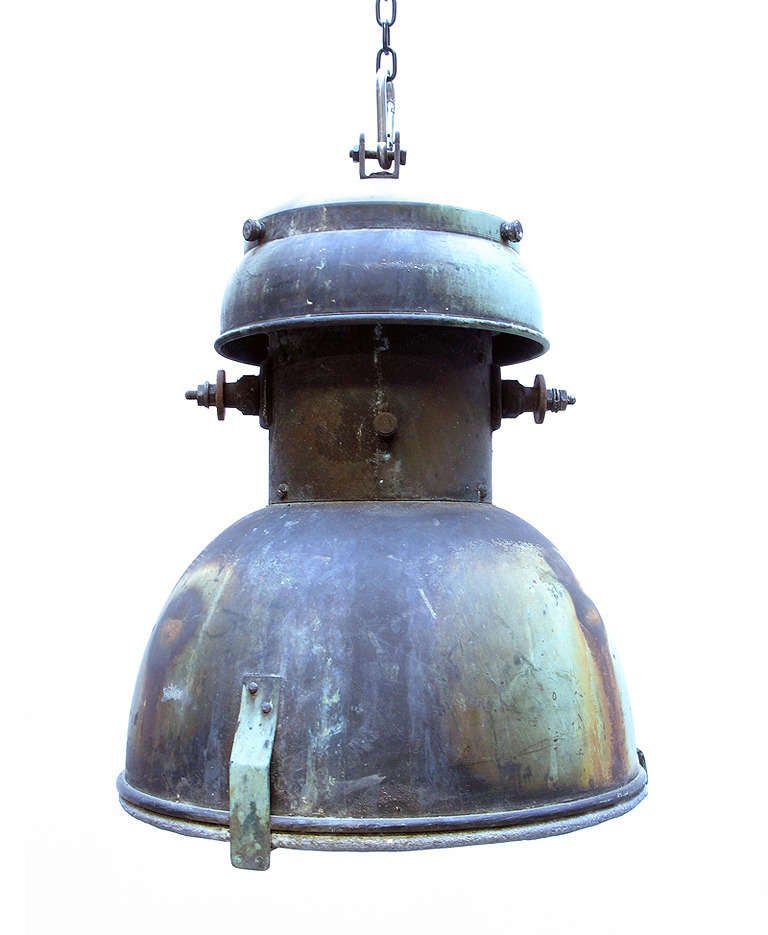 1930s Industrial Ceiling Lamp at 1stdibs