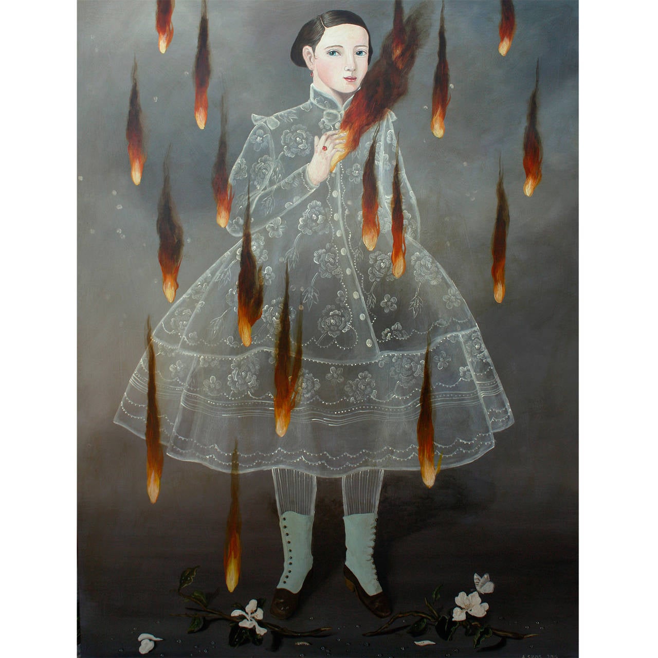 Anne Siems Smoke and Fire, Painting For Sale at 1stdibs