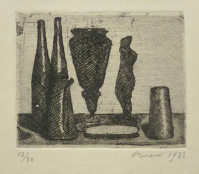 Morandi Still Life with Small Statue For Sale at 1stdibs