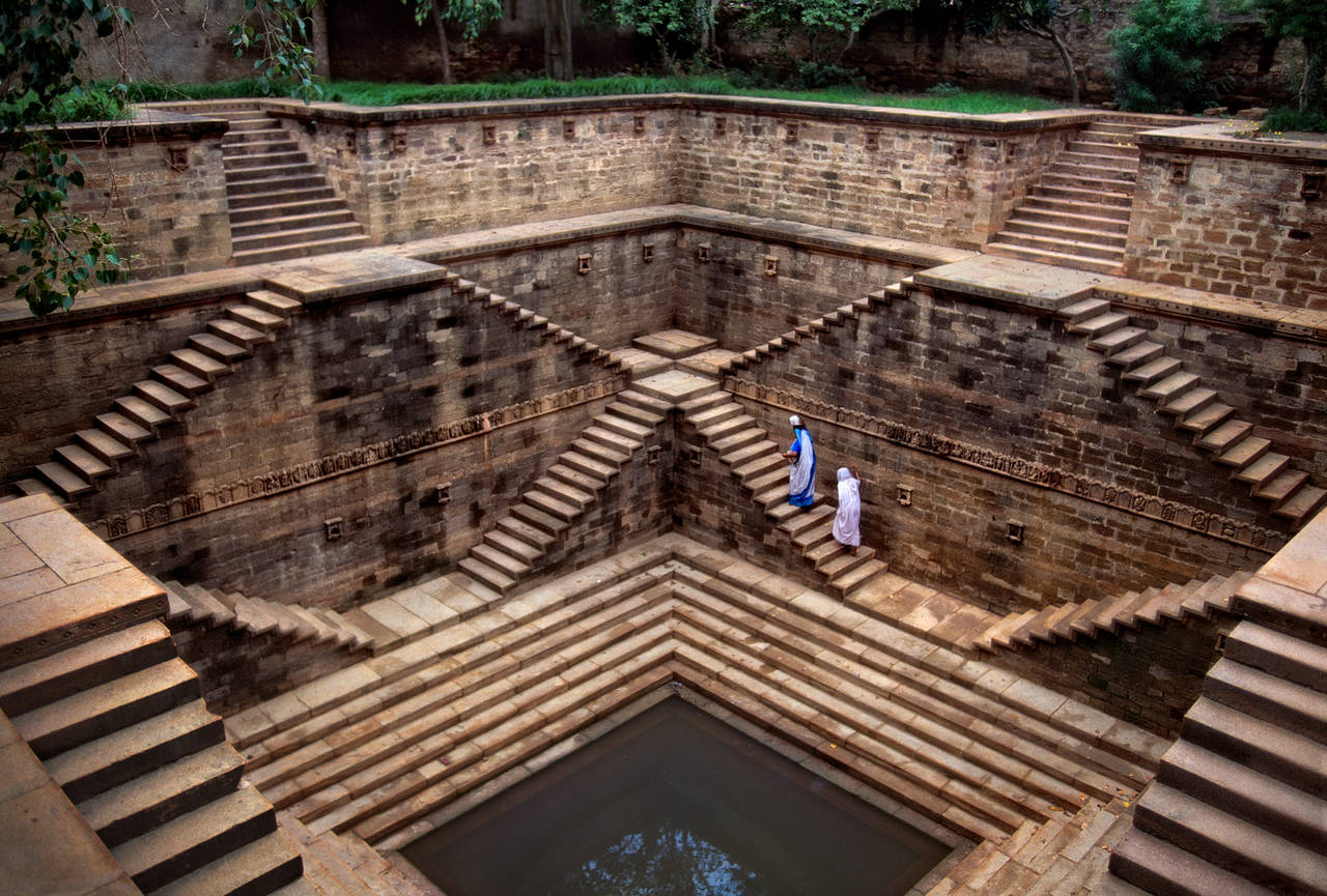 Steve McCurry Rajasthan Stepwell, Photograph For Sale at 1stdibs