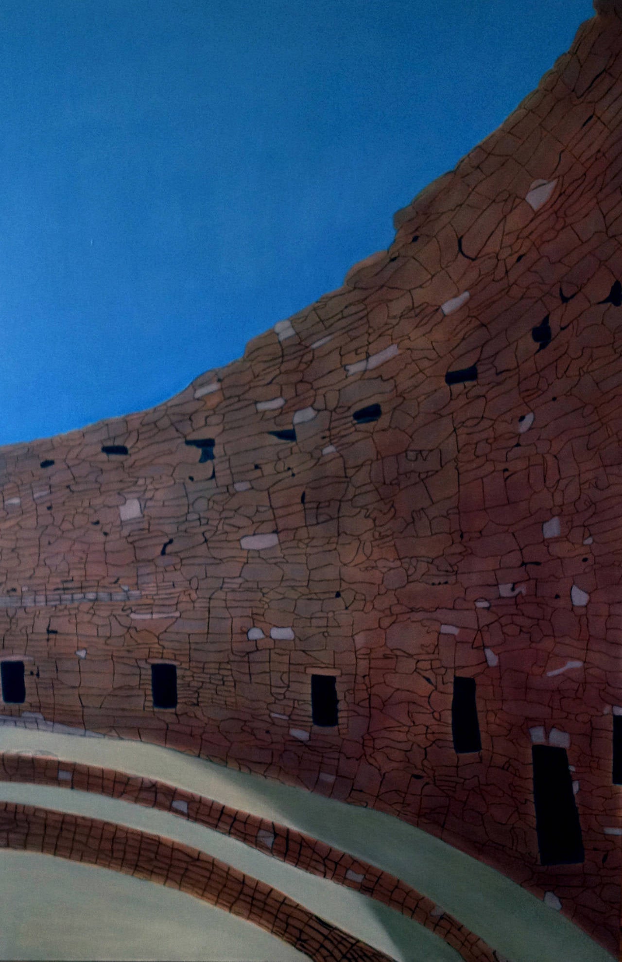 Brigitte Reyes Chaco Canyon The Kiva, Painting at 1stdibs