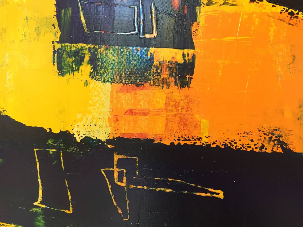 Alexis Portilla Large oil painting Oil on Canvas Oregon (Abstract