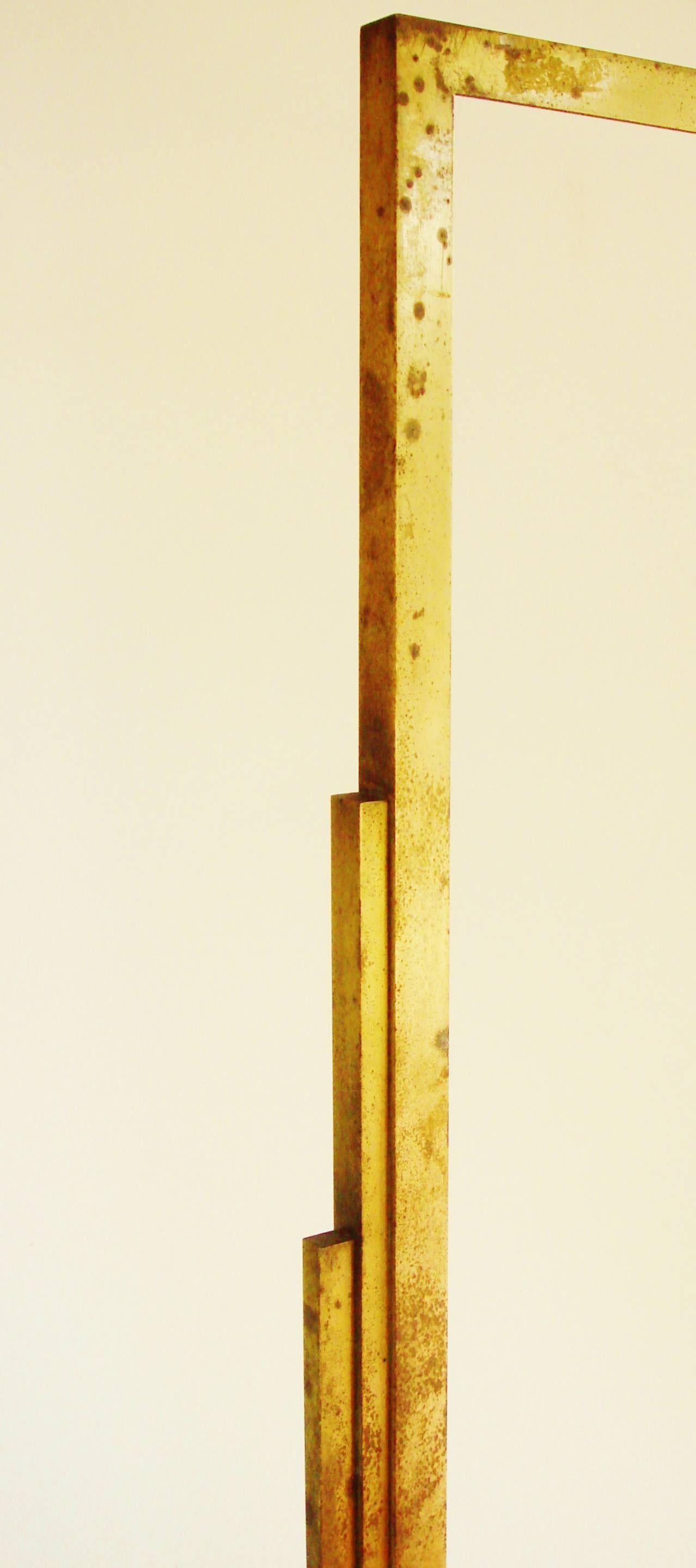 Very Large American Art Deco Bronze Skyscraper Movie Theatre Poster