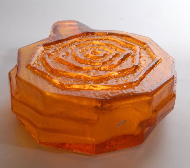 Whitefriars Geoffrey Baxter Tangerine Banjo Vase, circa 1967 at 1stDibs
