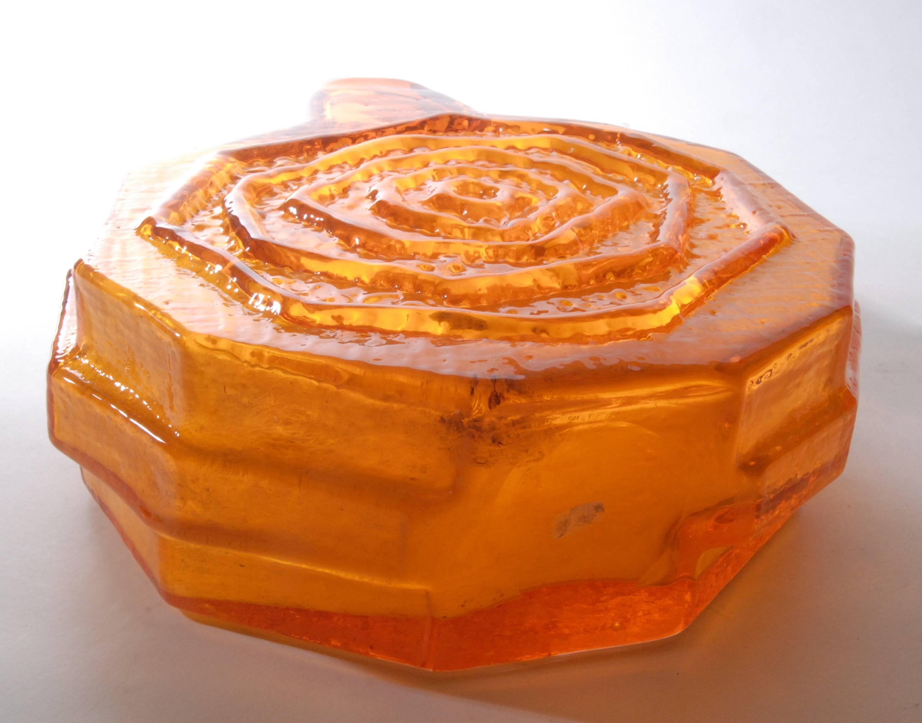 Whitefriars Geoffrey Baxter Tangerine Banjo Vase, circa 1967 at 1stDibs
