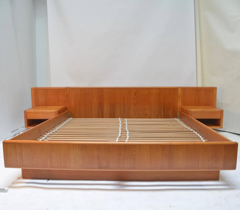 Nordisk AndelsEksport Danish Modern Teak California King Platform Bed