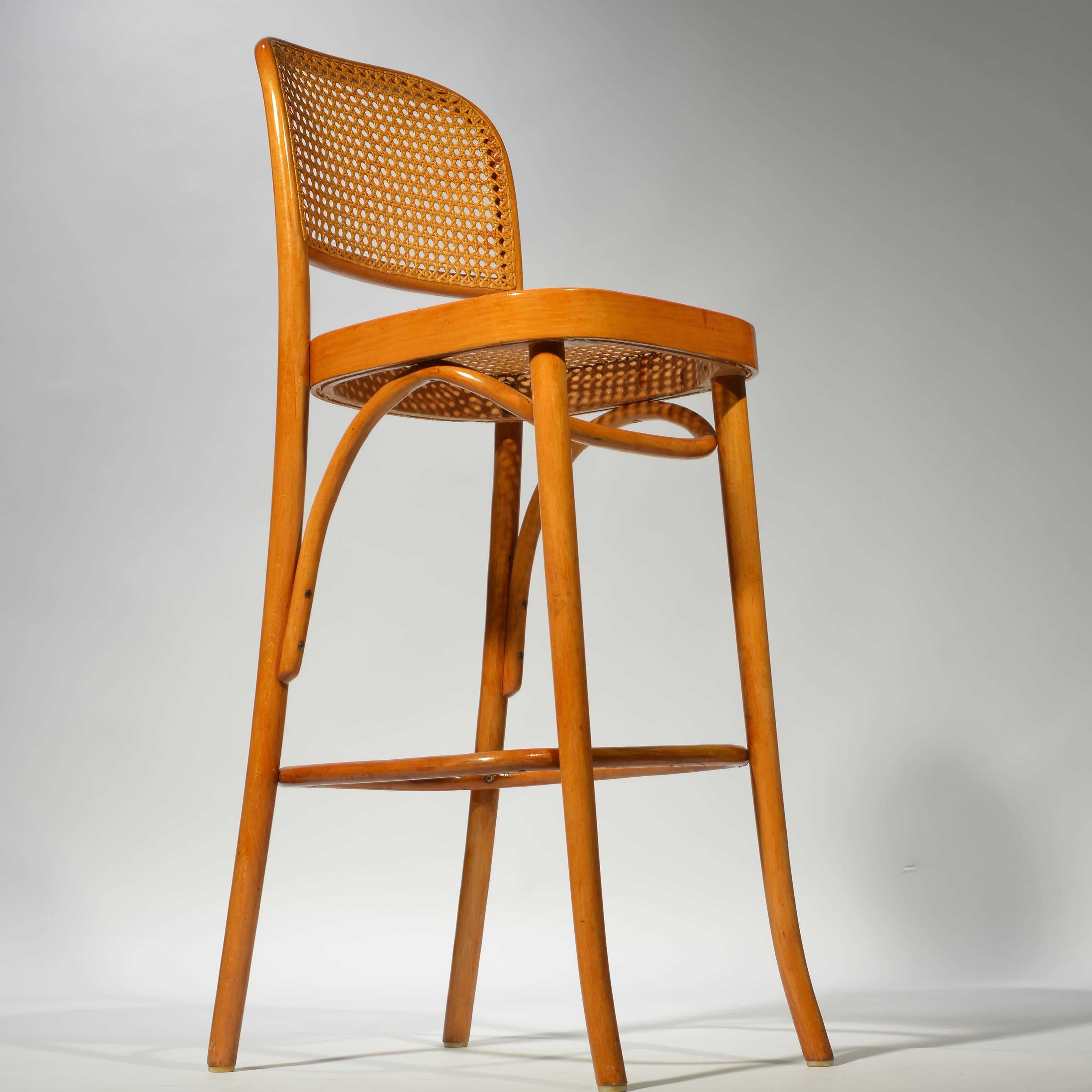Prague Bar Stool by Josef Frank and Josef Hoffmann for MFG, at