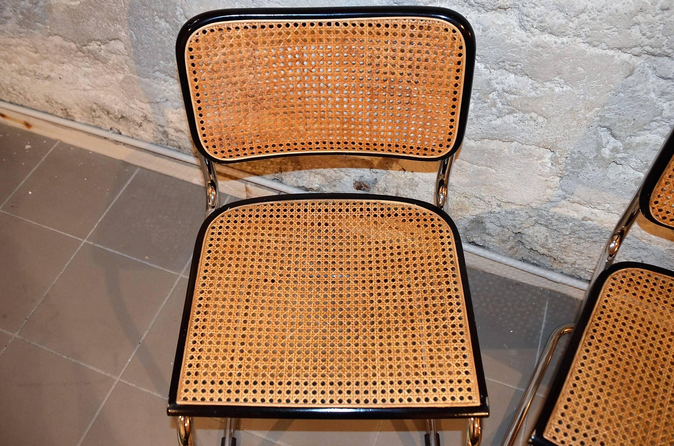 Vintage Set of Original Marcel Breuer Cesca Chairs for Knoll, circa 1970 at 1stDibs knoll