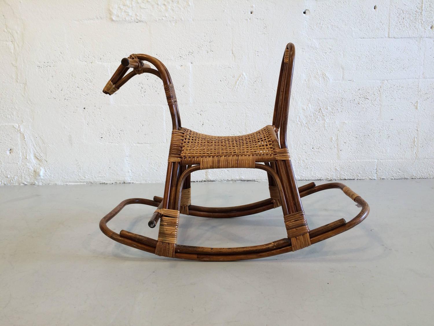 Swedish Children's Rocking Horse Chair Rocker at 1stdibs
